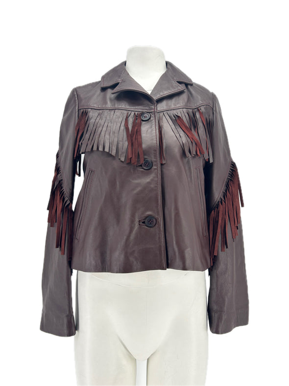 Veste en cuir "Serena"
