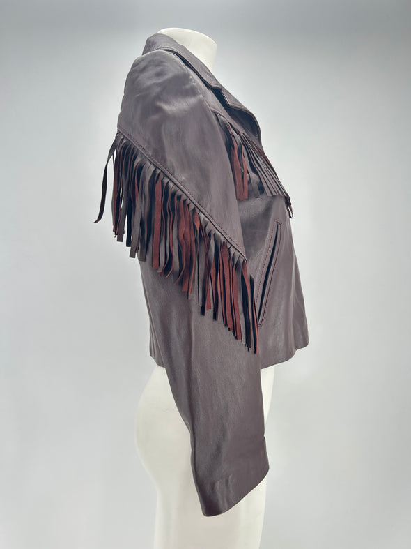 Veste en cuir "Serena"