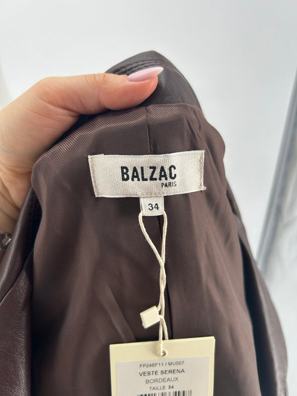 Veste en cuir "Serena"