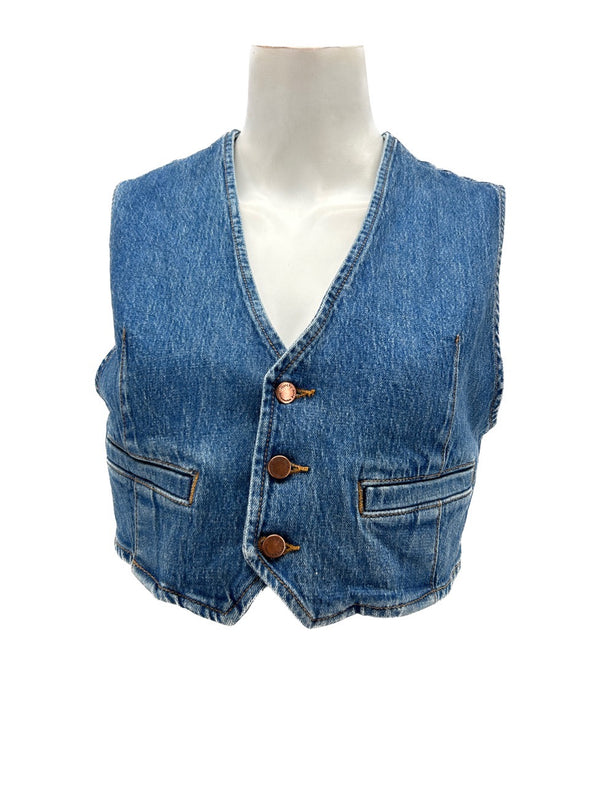 Gilet en jean sans manches