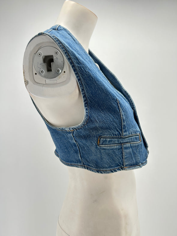 Gilet en jean sans manches