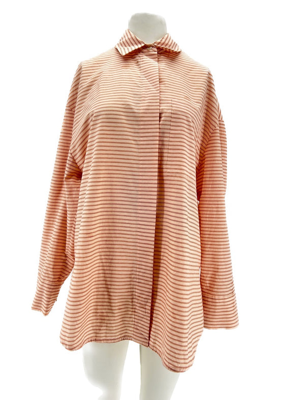 Chemise rayé rose