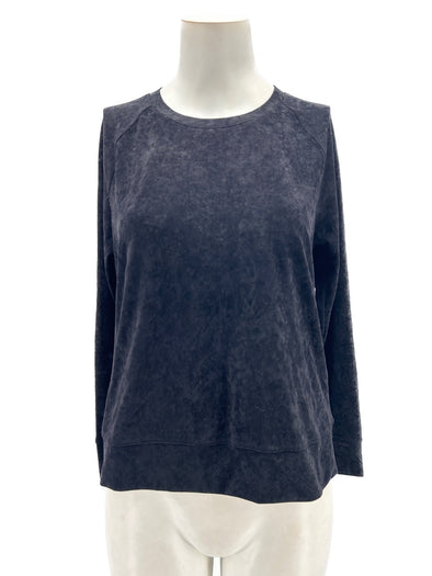 Pull en velours noir