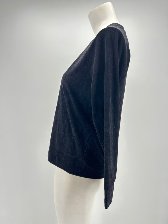 Pull en velours noir