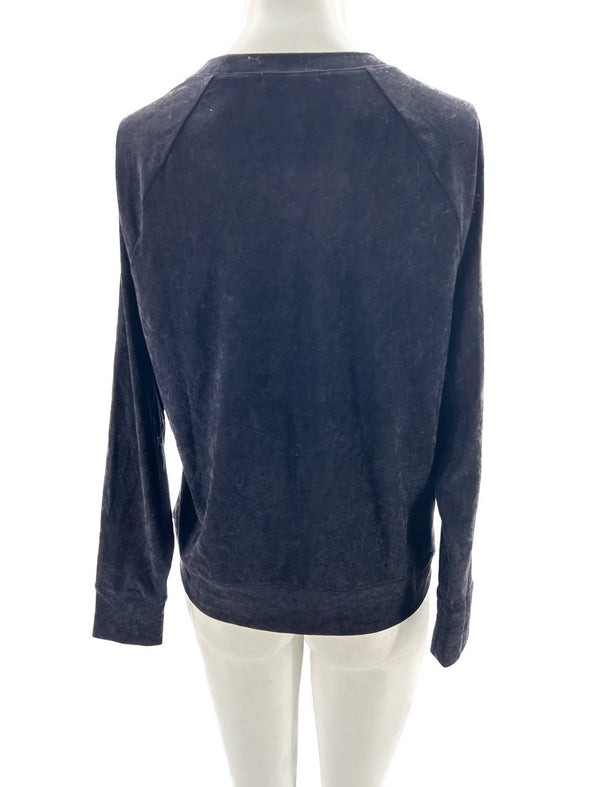 Pull en velours noir