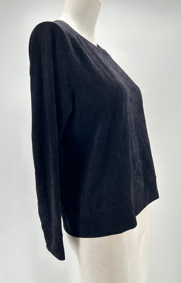 Pull en velours noir