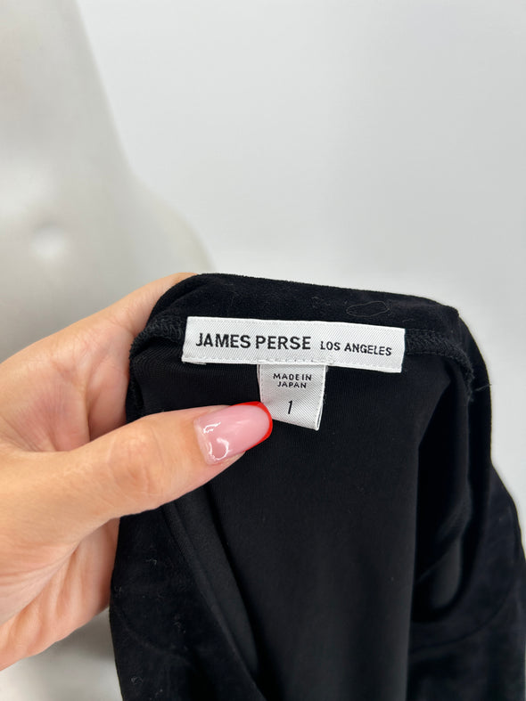 Pull en velours noir