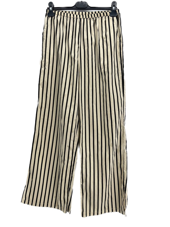 Pantalon large rayé