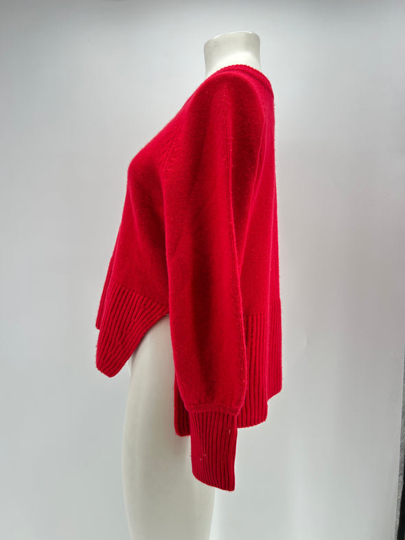Pull en cachemire rouge
