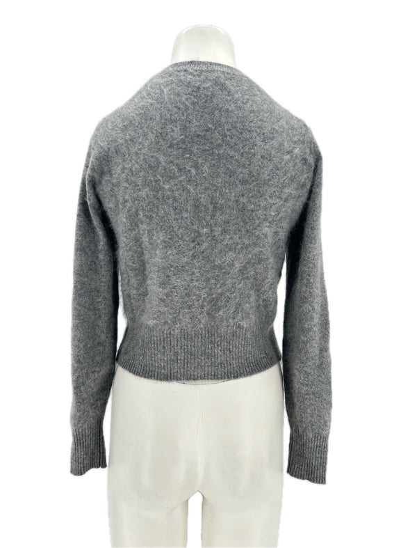 Cardigan en cachemire gris