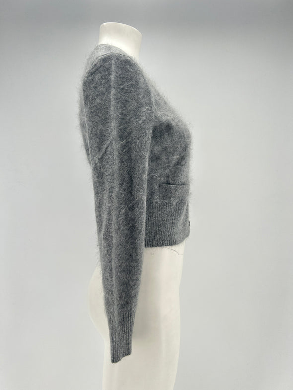 Cardigan en cachemire gris