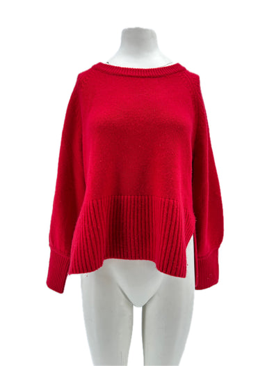 Pull en cachemire rouge