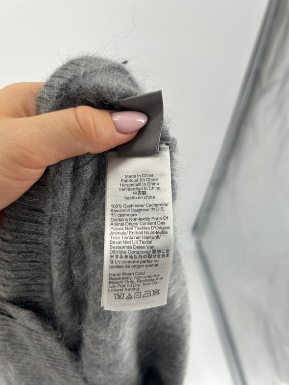 Cardigan en cachemire gris