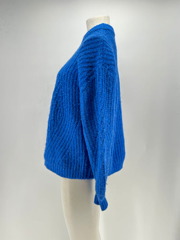 Pull en laine bleu