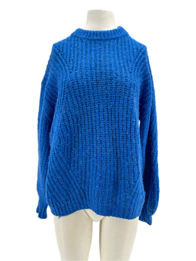 Pull en laine bleu