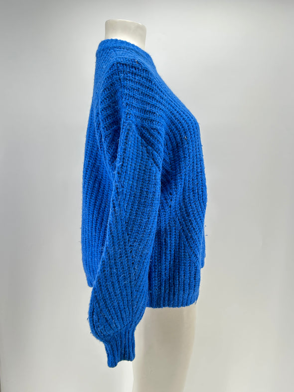 Pull en laine bleu