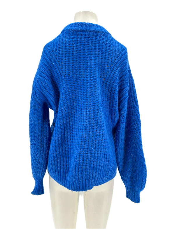 Pull en laine bleu