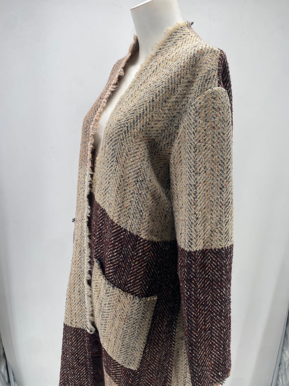 Cardigan long en laine