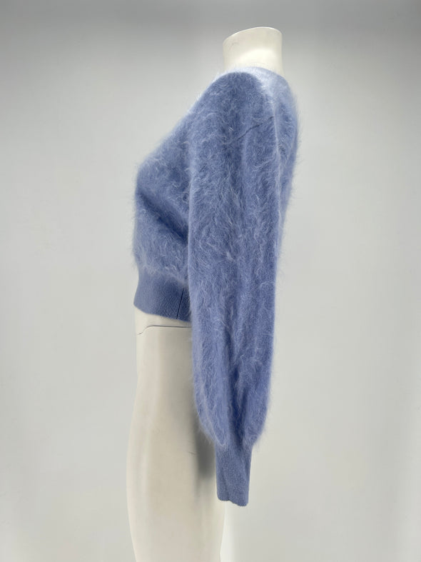 Pull en cachemire bleu