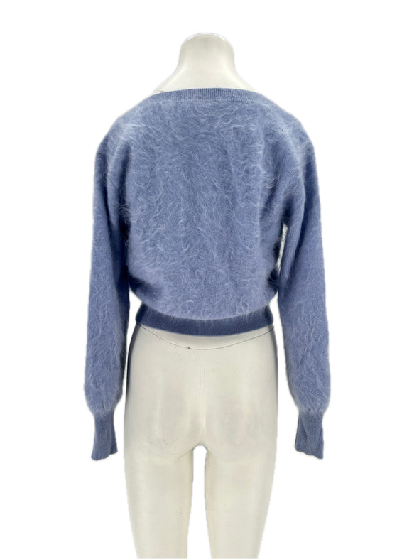 Pull en cachemire bleu
