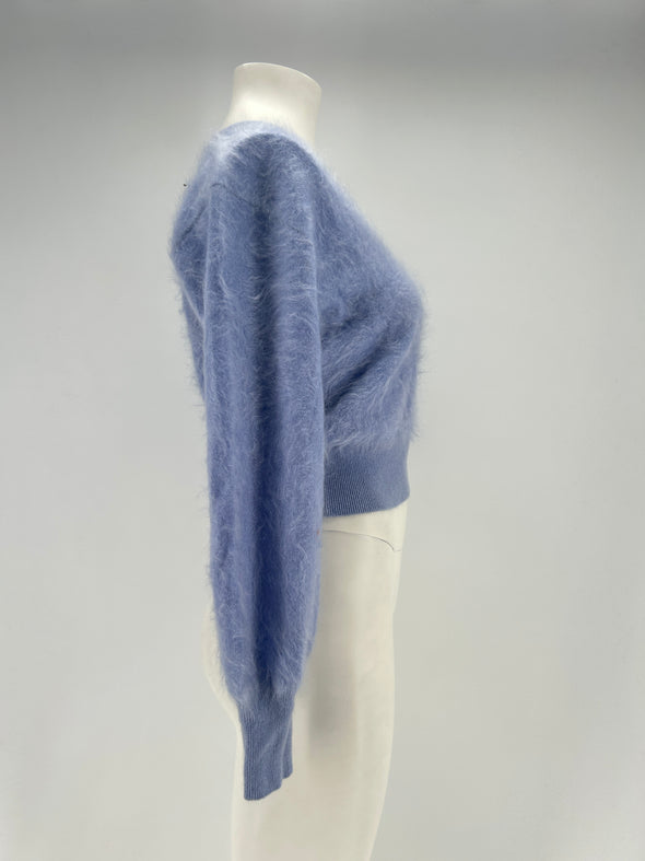 Pull en cachemire bleu