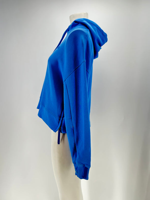 Sweat à capuche bleu