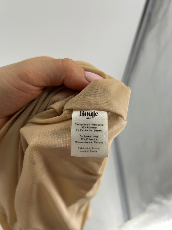 Robe jaune à imprimé