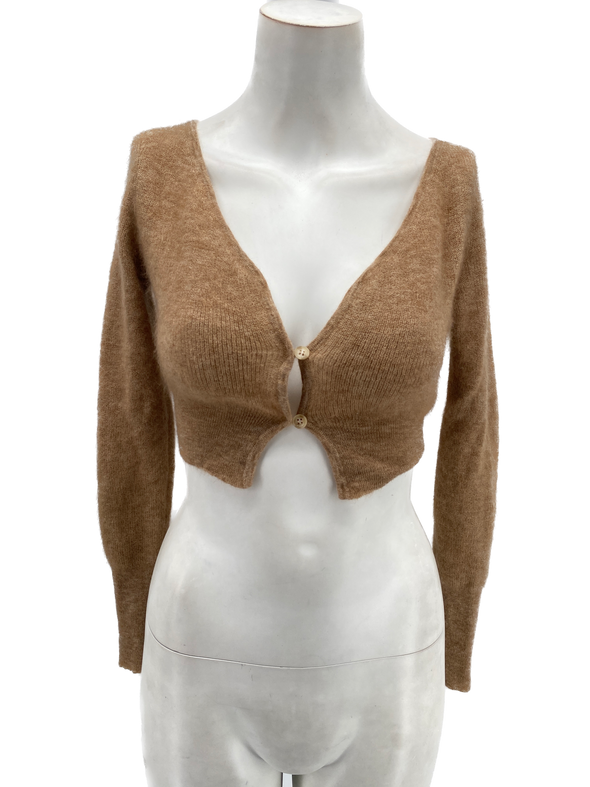 Cardigan court en cachemire