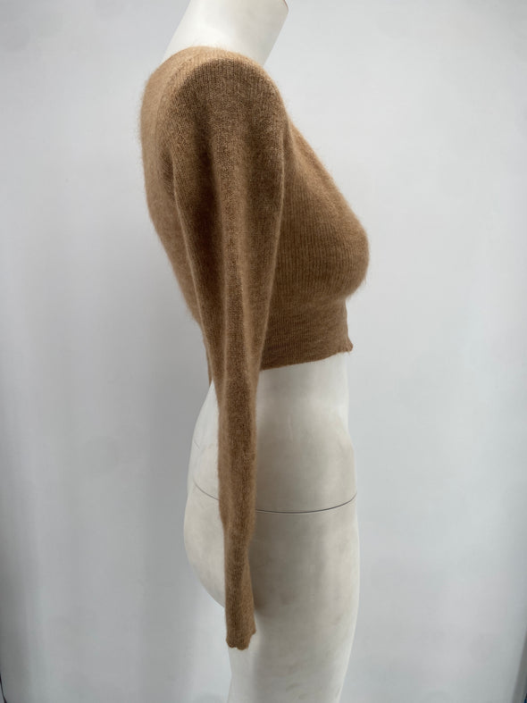 Cardigan court en cachemire