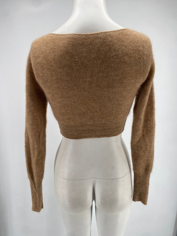 Cardigan court en cachemire