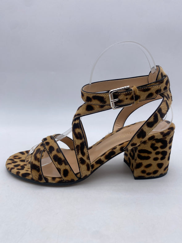 Sandales à talons leopard