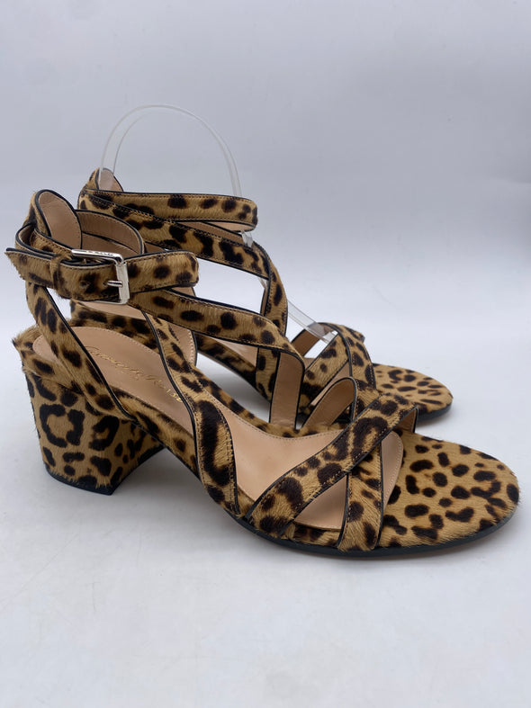 Sandales à talons leopard