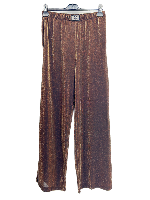 Pantalon marron irisé