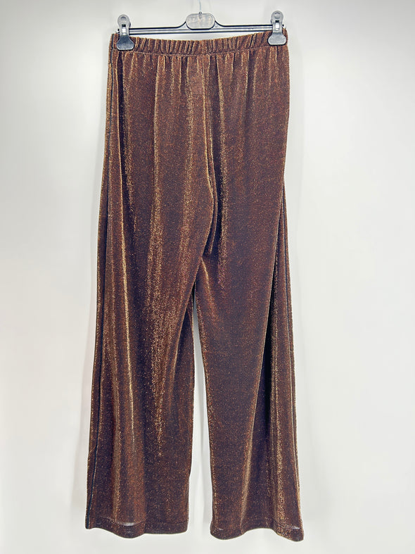 Pantalon marron irisé