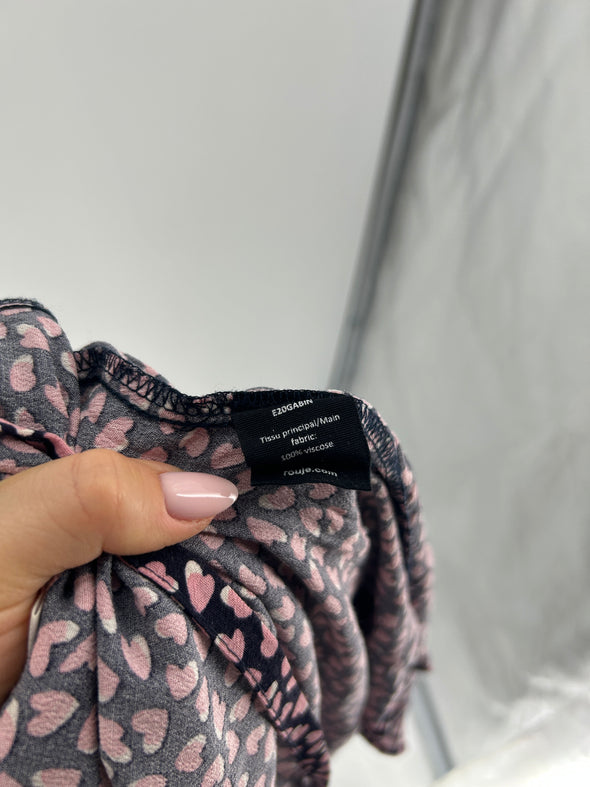 Robe à imprimé bicolore