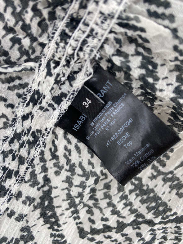 Blouse noir et blanc