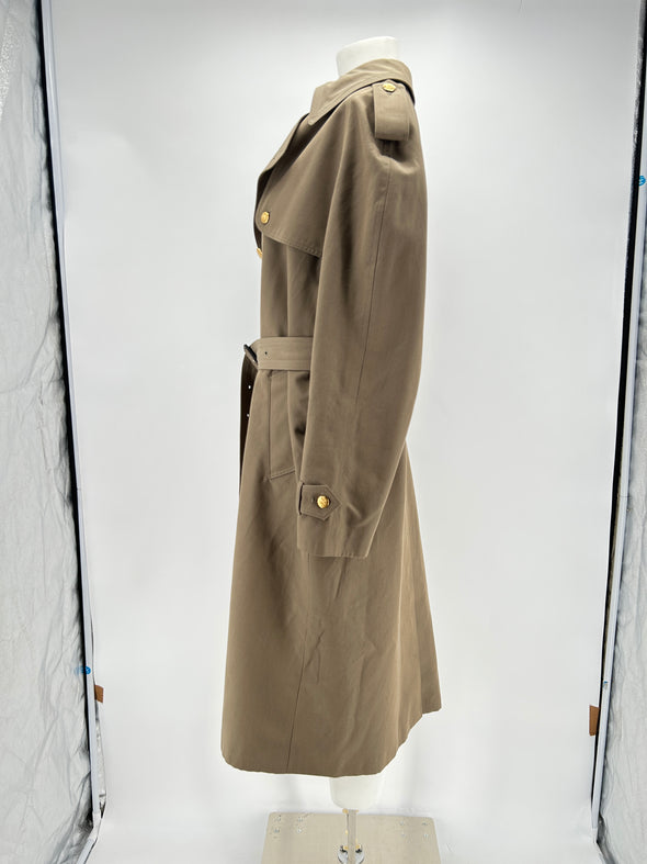 Trench en laine beige