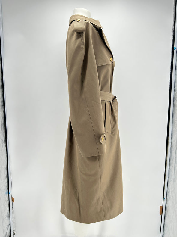 Trench en laine beige