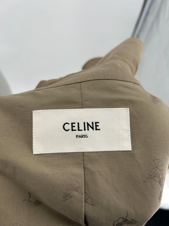 Trench en laine beige