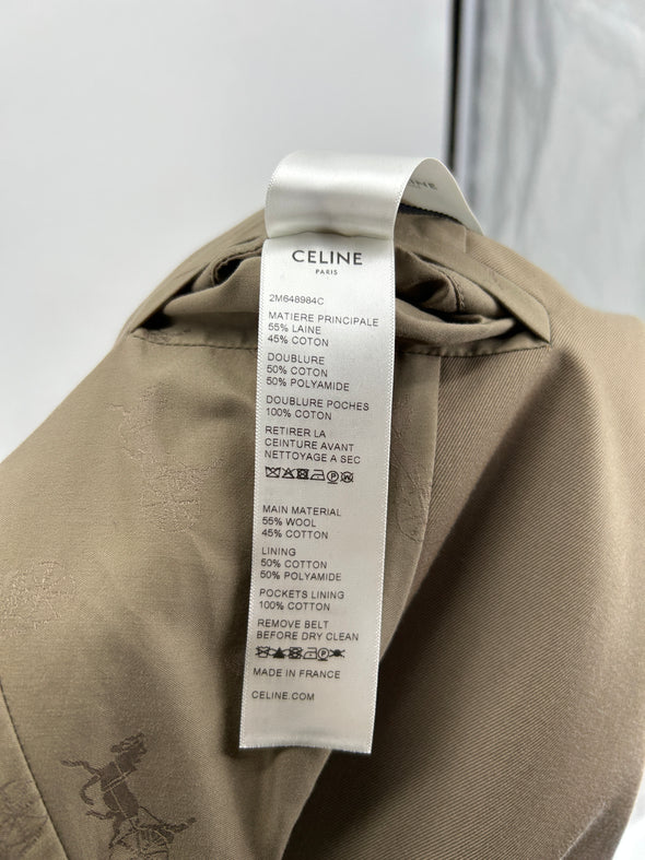 Trench en laine beige