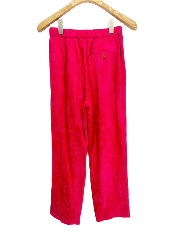 Pantalon en velours rose