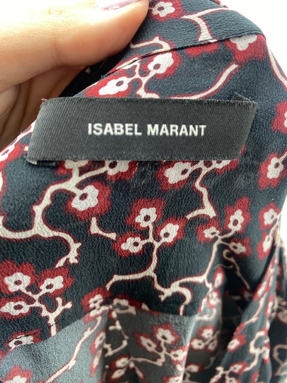 Blouse en soie imprimée