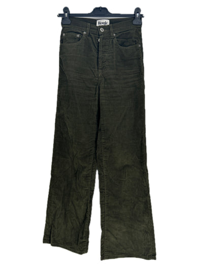 Pantalon en velours kaki