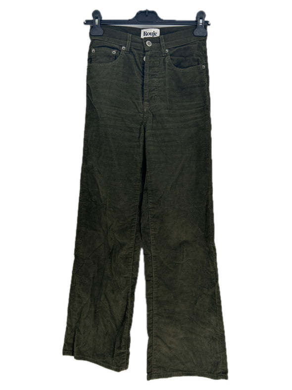Pantalon en velours kaki
