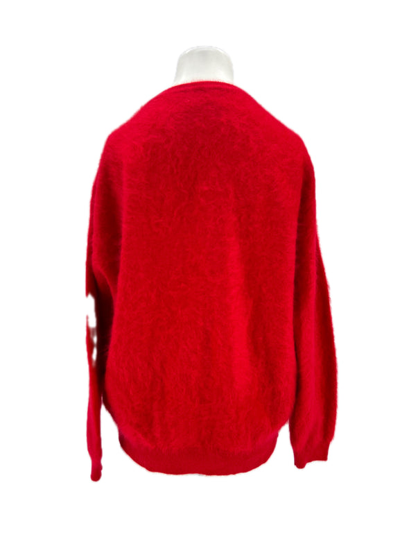 Pull en cachemire rouge