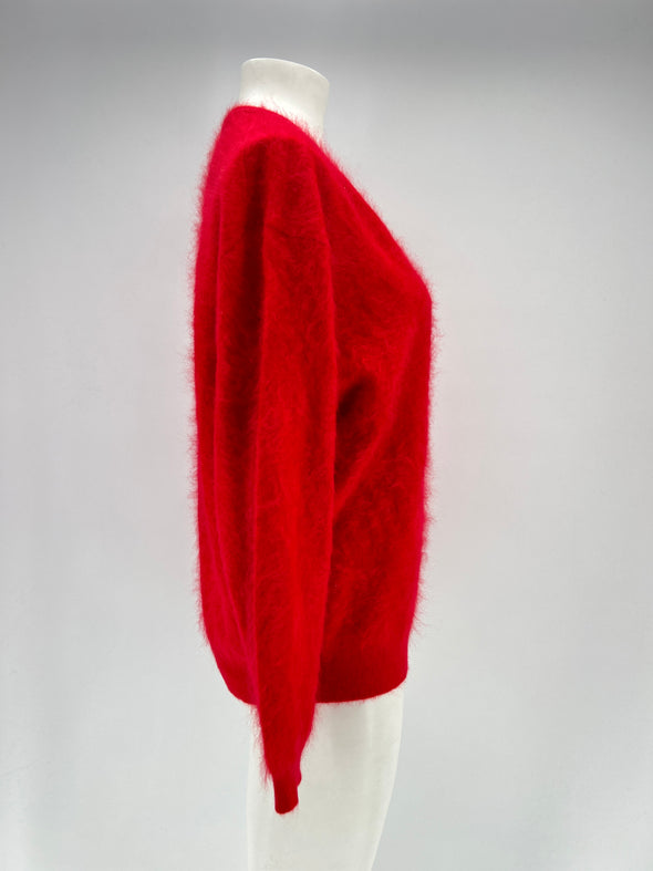 Pull en cachemire rouge