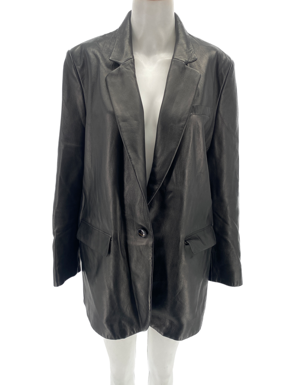 Blazer en cuir