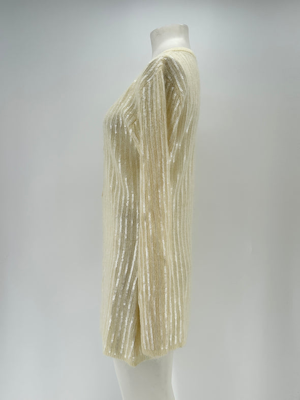 Robe en laine à sequins