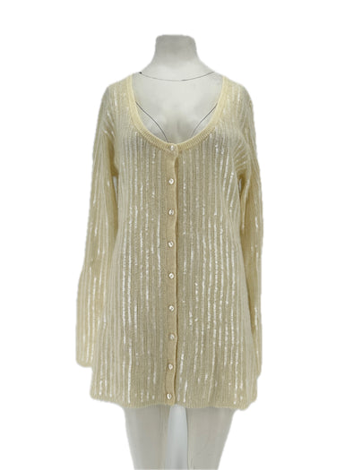 Robe en laine à sequins