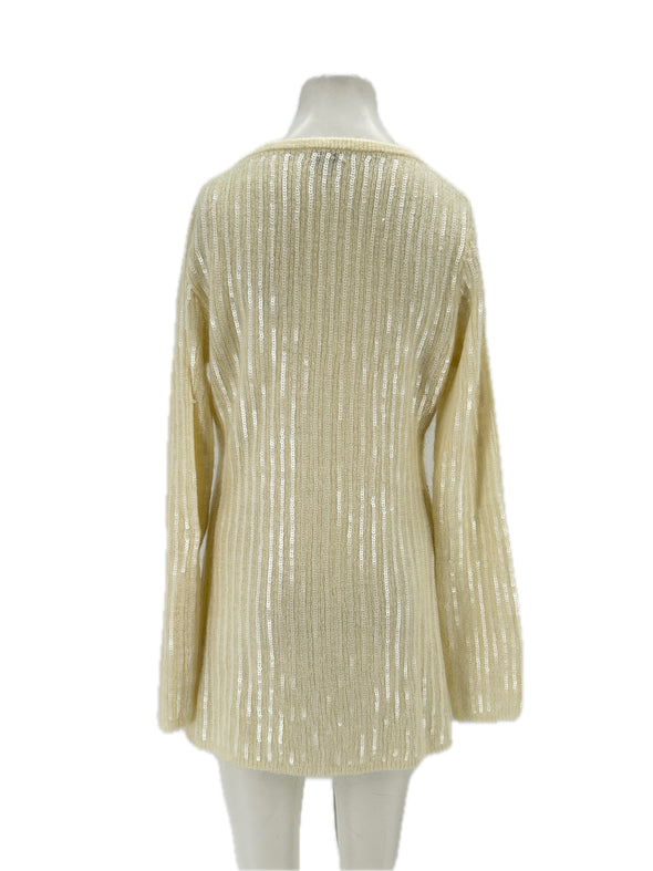 Robe en laine à sequins